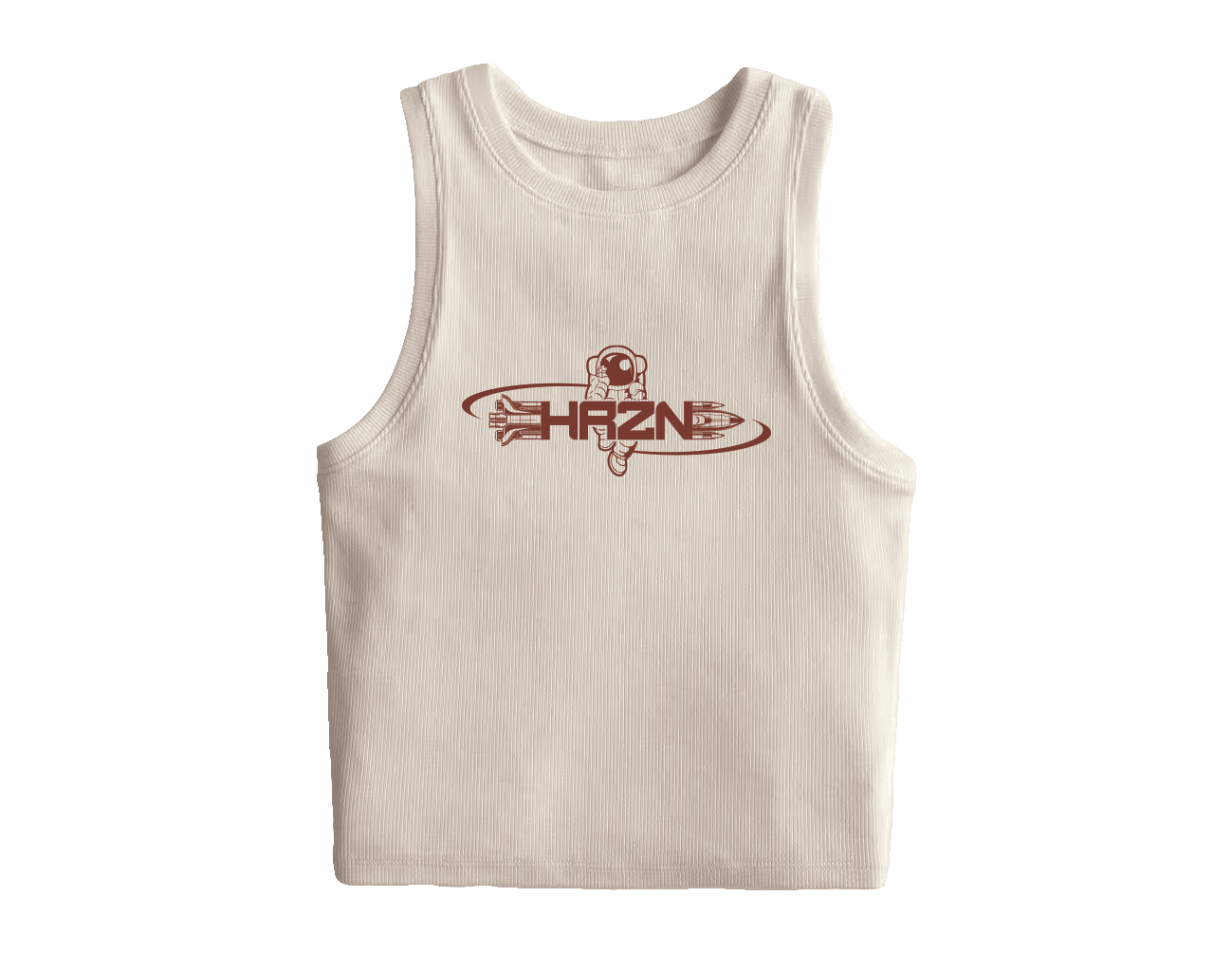 HRZN BEIGE CROP TOP