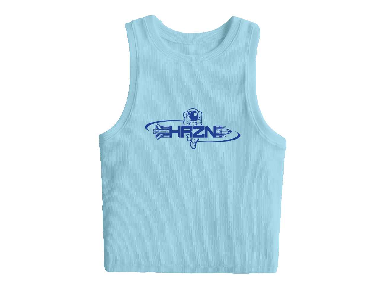 HRZN BABY BLUE CROP TOP