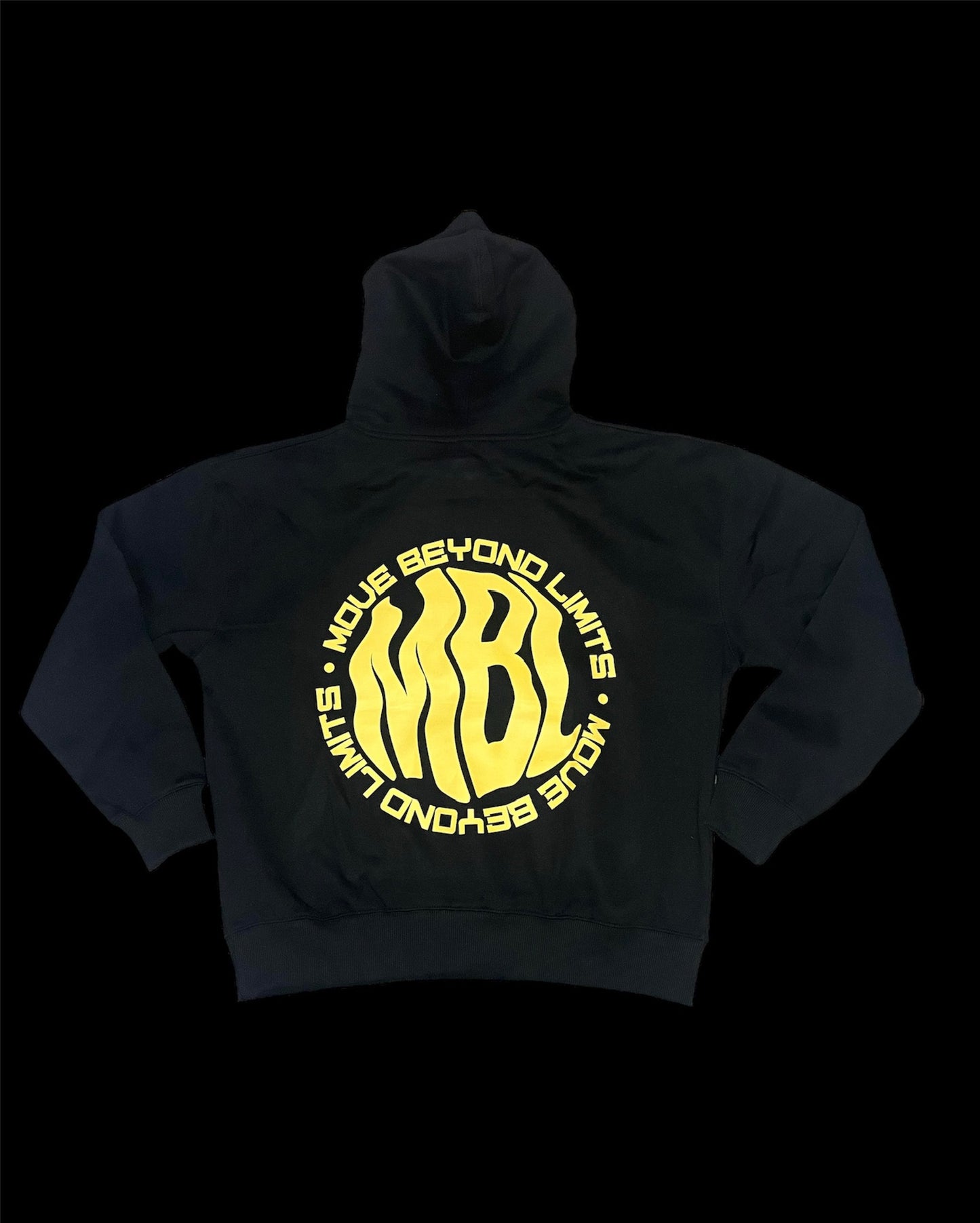 HRZN WEEZY HOODIE - BLACK AND YELLOW