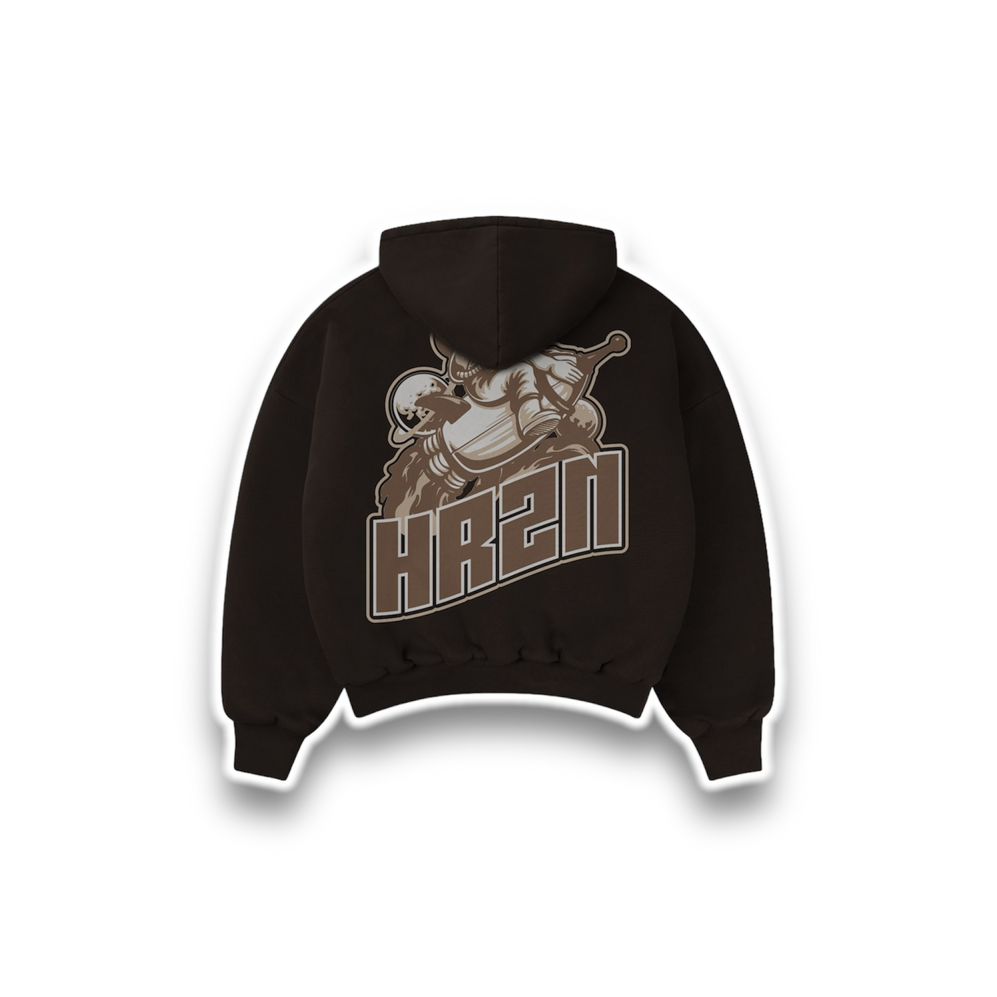 HRZN BROWN SPACESUIT HOODIE