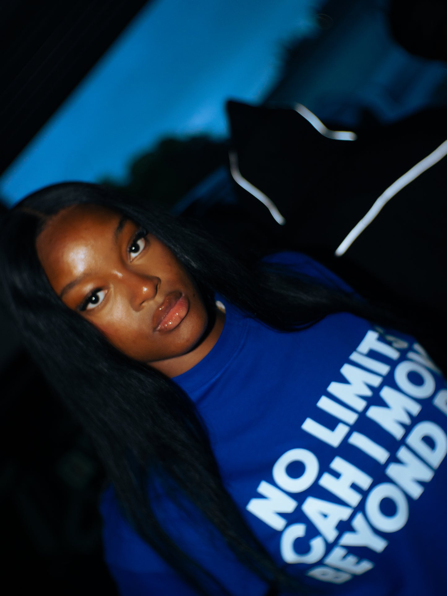 MOTTO TEE OVERSIZED[ ROYAL BLUE ]
